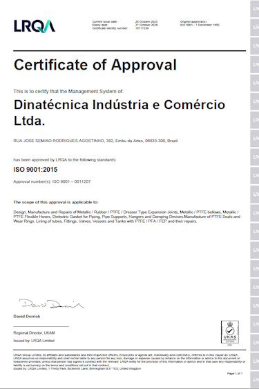 Certificações Dinatecnica