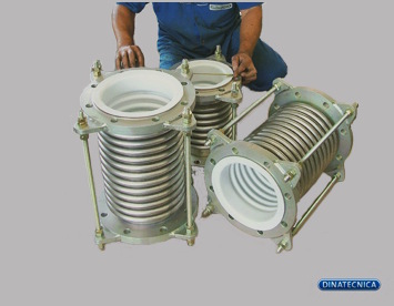 Junta de Expansão Metálica Revestida com PTFE